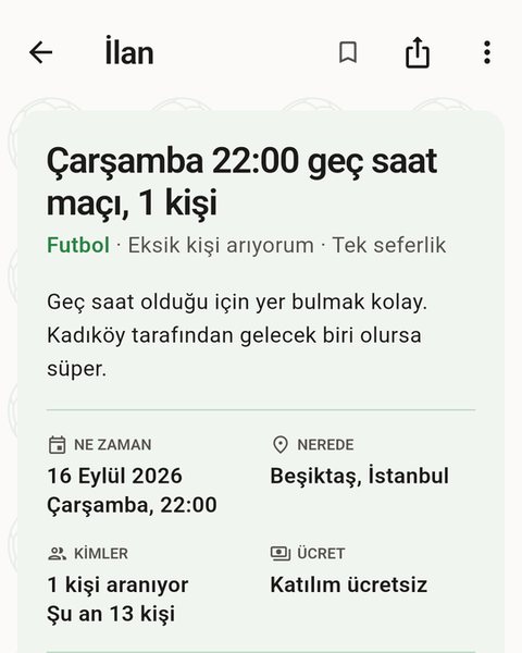 Ekipiva ilan detayı